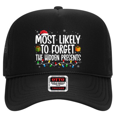 Most Likely To Forget The Hidden Presents Family Christmas Trucker Hat