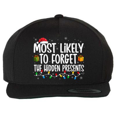 Most Likely To Forget The Hidden Presents Family Christmas Wool Snapback Cap