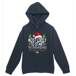 Most Likely To Start The Shenanigans Shirt Family Christmas Urban Pullover Hoodie