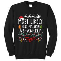 Most Likely To Be Mistaken As An Elf Family Christmas Sweatshirt