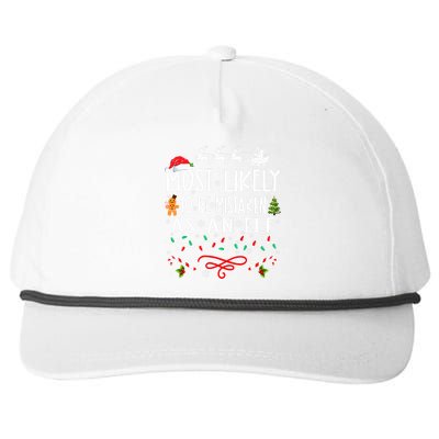 Most Likely To Be Mistaken As An Elf Family Christmas Snapback Five-Panel Rope Hat