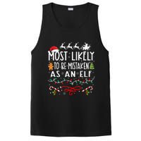 Most Likely To Be Mistaken As An Elf Family Christmas PosiCharge Competitor Tank