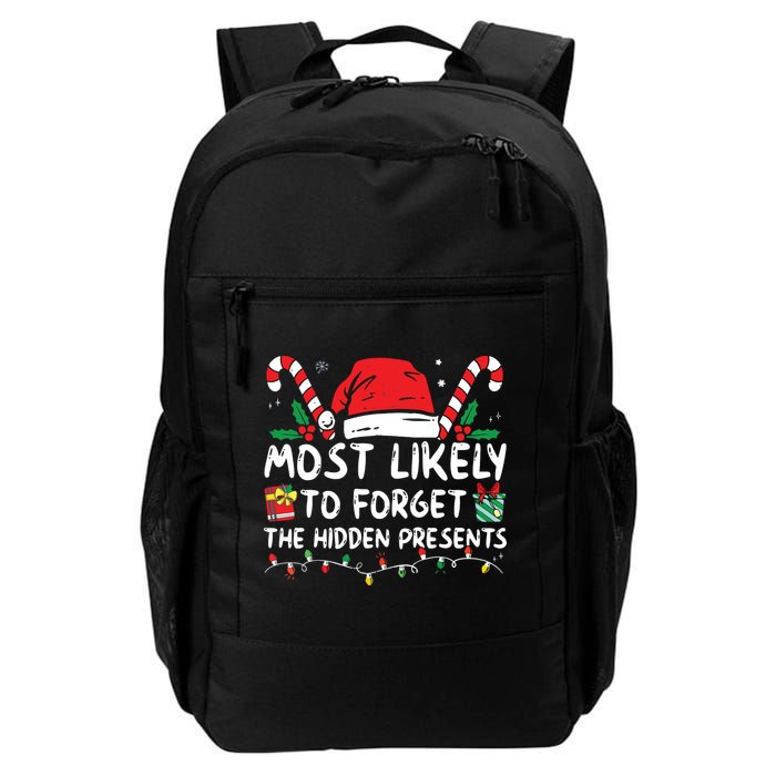 Most Likely To Forget The Hidden Presents Family Christmas Backpack