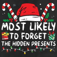 Most Likely To Forget The Hidden Presents Family Christmas Adult Drive Performance Visor