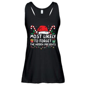 Most Likely To Forget The Hidden Presents Family Christmas Ladies Essential Flowy Tank