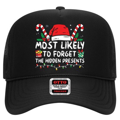 Most Likely To Forget The Hidden Presents Family Christmas Trucker Hat