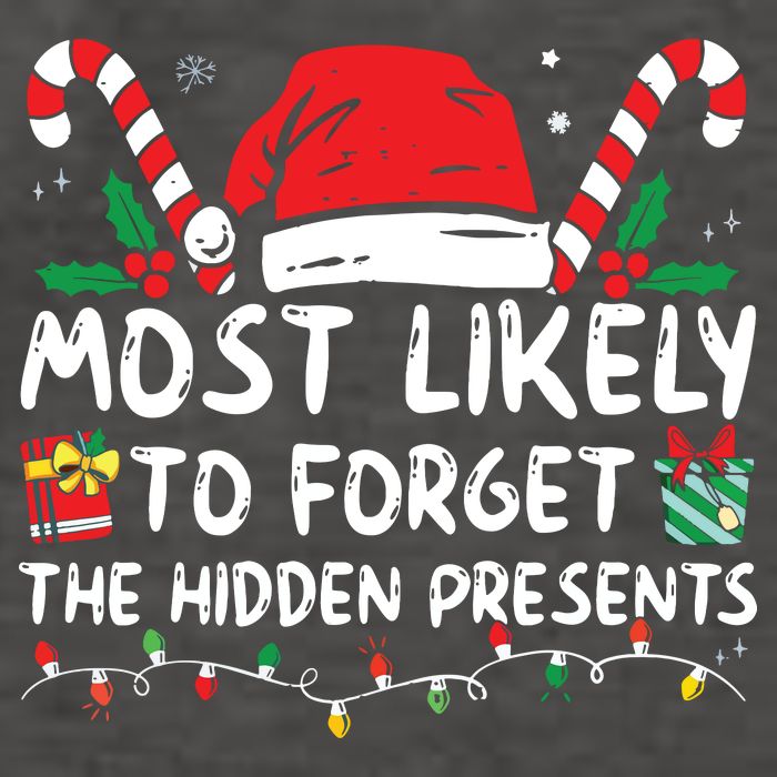 Most Likely To Forget The Hidden Presents Family Christmas Vector Backpack