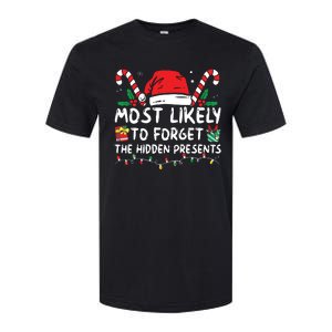 Most Likely To Forget The Hidden Presents Family Christmas Softstyle CVC T-Shirt