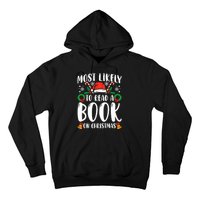 Most Likely To Read A Book On Christmas Matching Family Premium Hoodie