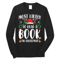 Most Likely To Read A Book On Christmas Matching Family Premium Long Sleeve Shirt