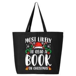 Most Likely To Read A Book On Christmas Matching Family Premium 25L Jumbo Tote