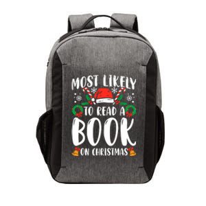 Most Likely To Read A Book On Christmas Matching Family Premium Vector Backpack