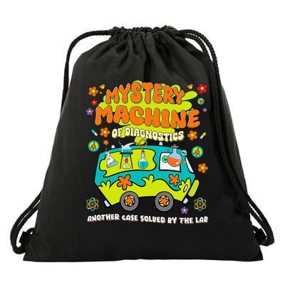 Med Lab Tech Lab Week 2025 Mystery Machine of Diagnostics  Drawstring Bag
