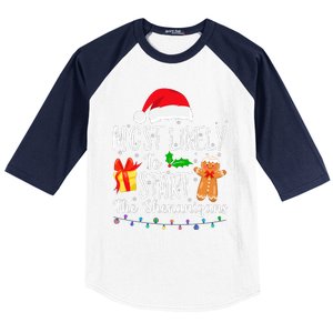 Most Likely To Start The Shenanigans Funny Family Christmas Baseball Sleeve Shirt