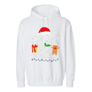 Most Likely To Start The Shenanigans Funny Family Christmas Garment-Dyed Fleece Hoodie