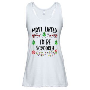 Most Likely To Be Scroogly Funny Christmas Family Matching Cute Christmas Fami Ladies Essential Flowy Tank