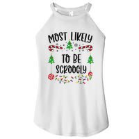 Most Likely To Be Scroogly Funny Christmas Family Matching Cute Christmas Fami Women's Perfect Tri Rocker Tank