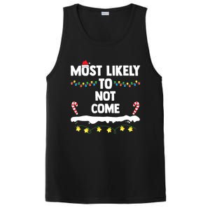 Most Likely To Not Come Funny Matching Family Christmas PosiCharge Competitor Tank