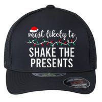 Most Likely To Christmas Matching Family Pajamas Funny Flexfit Unipanel Trucker Cap