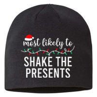 Most Likely To Christmas Matching Family Pajamas Funny Sustainable Beanie