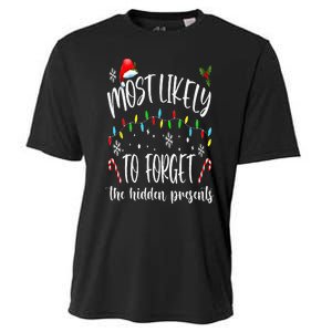 Most Likely To Forget The Hidden Presents Family Christmas Cooling Performance Crew T-Shirt