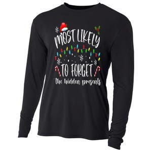 Most Likely To Forget The Hidden Presents Family Christmas Cooling Performance Long Sleeve Crew