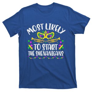 Most Likely To Start All The Shenanigans Family T-Shirt