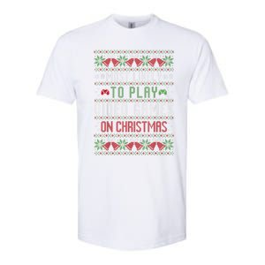 Most Likely To Play Video Games On Christmas Pajama Ugly Gift Softstyle CVC T-Shirt