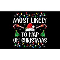 Most Likely To Nap On Christmas Family Matching Christmas Bumper Sticker