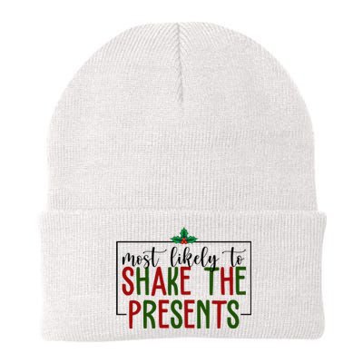 Most Likely To Shake The Presents Christmas Knit Cap Winter Beanie