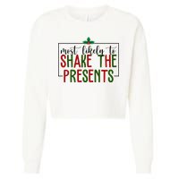 Most Likely To Shake The Presents Christmas Cropped Pullover Crew