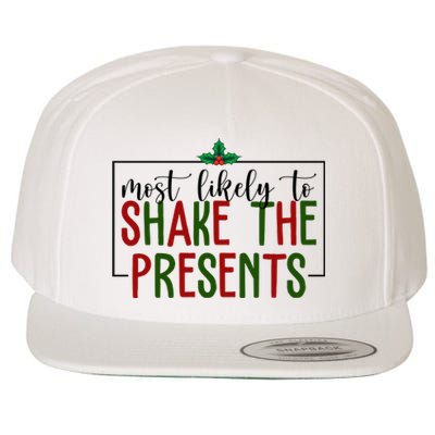 Most Likely To Shake The Presents Christmas Wool Snapback Cap