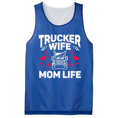 Mom Life Truckers Wife Proud Trucker Wife Gift Mesh Reversible Basketball Jersey Tank