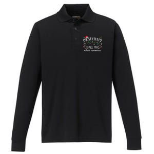 Most Likely To Miss Xmas While Gaming Christmas Matching Performance Long Sleeve Polo