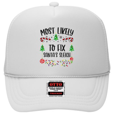 Most Likely To Fix SantaS Sleigh Funny Christmas Family Matching Cute Christm Trucker Hat