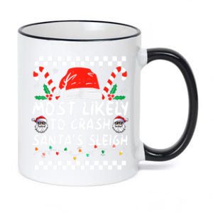 Most Likely To Crash SantaS Sleigh Christmas Joke Cool Gift 11oz Black Color Changing Mug