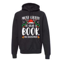 Most Likely To Read A Book On Christmas Matching Family Premium Premium Hoodie