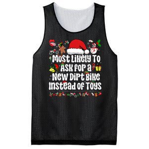 Most Likely To Ask For A New Dirt Bike Instead Of Toys Mesh Reversible Basketball Jersey Tank