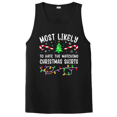 Most Likely To Hate The Matching Christmas  Funny  PosiCharge Competitor Tank