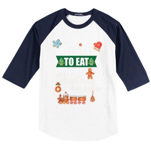 Most Likely To Eat Christmas Tree Cakes Funny Xmas Holiday Gift Baseball Sleeve Shirt