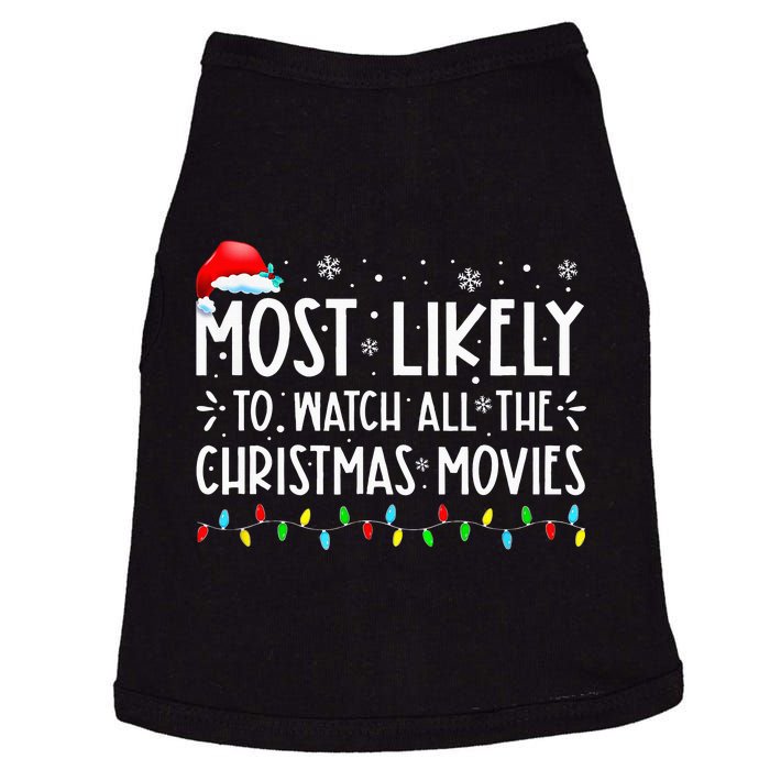 Most Likely To Watch All The Christmas Movies Christmas Doggie Tank