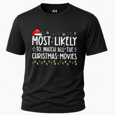 Most Likely To Watch All The Christmas Movies Christmas Performance Shirt
