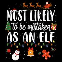 Most Likely To Be Mistaken As An Elf Family Christmas Impact Tech Backpack