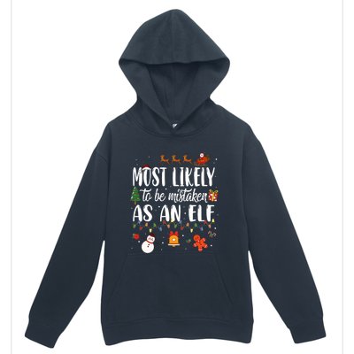 Most Likely To Be Mistaken As An Elf Family Christmas Urban Pullover Hoodie