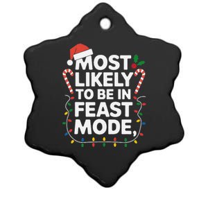 Most Like To Be In Feast The Mode Christmas Family Matching Ceramic Star Ornament