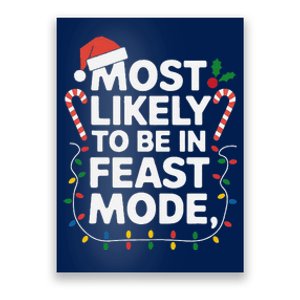 Most Like To Be In Feast The Mode Christmas Family Matching Poster