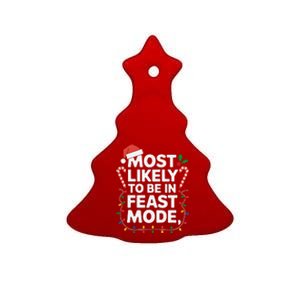 Most Like To Be In Feast The Mode Christmas Family Matching Ceramic Tree Ornament