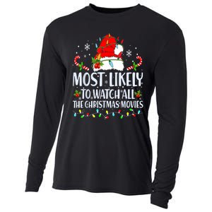 Most Likely To Watch All The Christmas Movies Matching Xmas Cooling Performance Long Sleeve Crew