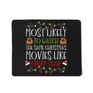 Most Likely To Watch The Same Christmas Movies Binge Mousepad