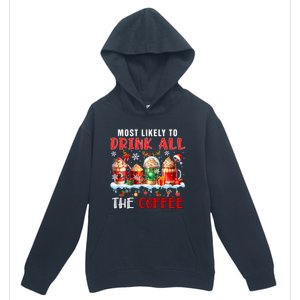 Most Like To All Coffee Xmas Naughty Santa Reindeer Funny Gift Urban Pullover Hoodie